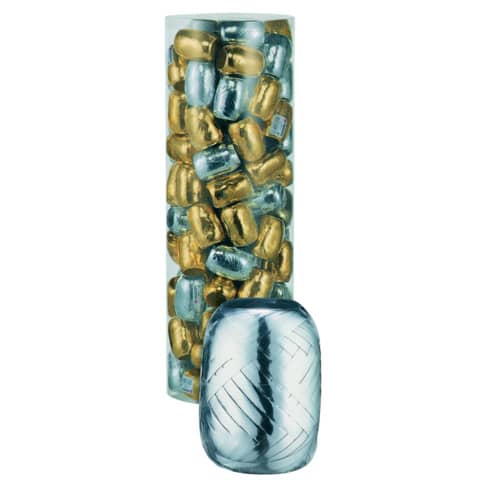 Weihnachten Eiknäuel, 5mmx20m, metallic gold/silber  1607-341