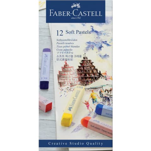 Pastellkreide Goldfaber, Kartonetui, 12 Stück FABER CASTELL 128312