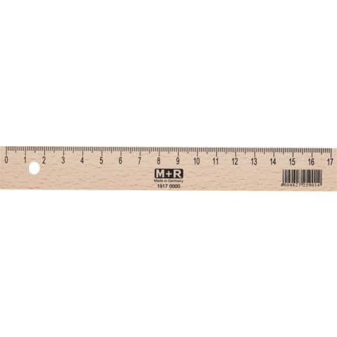 Holzlineal, 17cm M+R 719170000