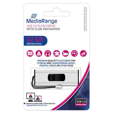 USB Stick 3.0 super speed, 32GB  /DTIG4 MEDIARANGE MR916