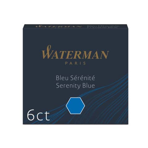 Tintenpatronen, floridablau, 6 Stück WATERMAN S0110950