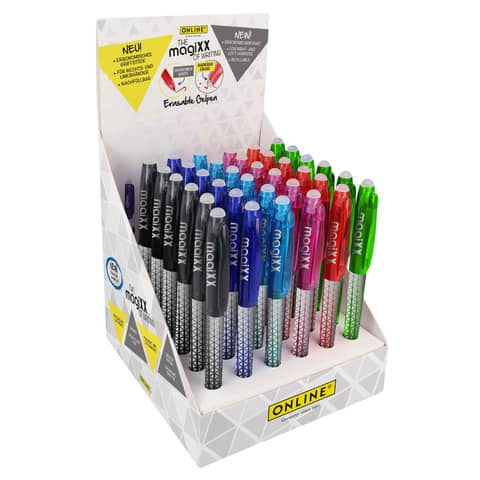 Gelschreiber magixx design, radierbar, farbig sortiert ONLINE 35028/36
