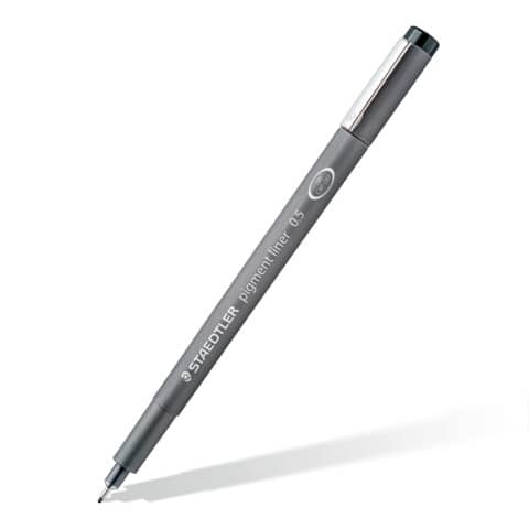 Pigmentliner 308, 4 Stück schwarz sortiert STAEDTLER 308 WP4