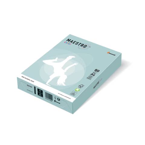Kopierpapier Color Pastell, A4, 80g/m², 500 Blatt, blau MAESTRO COLOR 9417-BL29A80S
