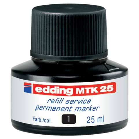 Nachfülltinte MTK 25, Permanentmarker, 25ml, schwarz EDDING 4MTK25001