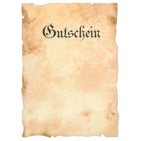 Designblatt Gutschein, A4, 170g/m² RÖSSLER 1643289800