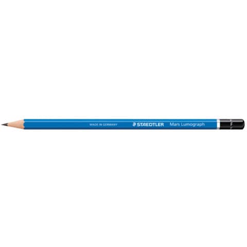 Bleistift Mars® Lumograph® F, blau STAEDTLER 100-F