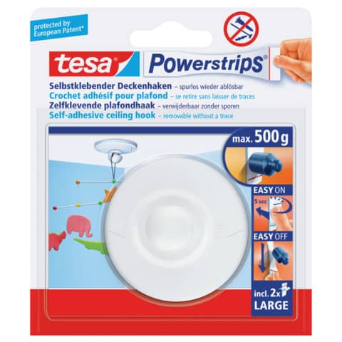 Deckenhaken Powerstrips®, 500g, weiß TESA 58029-00029-00