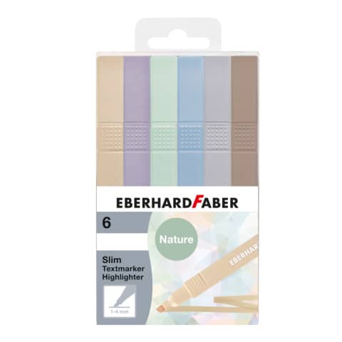 Textmarkeretui 1-4 mm natur sortiert EBERHARD FABER 551505