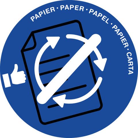 Papierkorb Deckel für Papier, blau CEP 1009340141