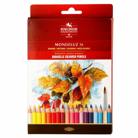 Aquarell- Künstlerfarbstifte 36er Pack im Pappetui KOH-I-NOOR 3719