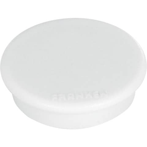 Magnet rund, 24 mm, 300 g, 10 Stück, weiß FRANKEN HM2009