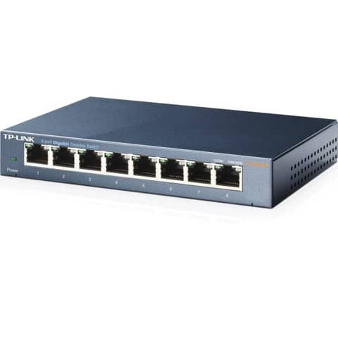 Switch TL-SG108, 8-port gb, schwarz TP-LINK TL-SG108