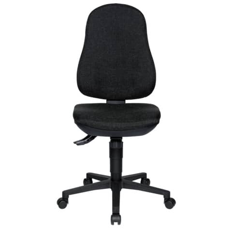 Drehstuhl ohne Armlehnen, weiche Rollen, anthrazit TOPSTAR 8550G22H