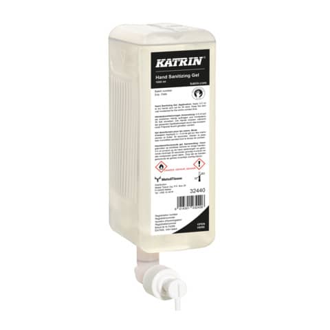 Handdesinfektionsgel transparent, 1L KATRIN 32440