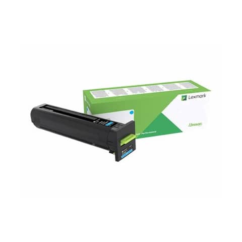 Lasertoner Corporate HY, cyan LEXMARK 72K2XCE