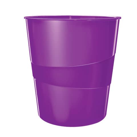 Papierkorb WOW, 15l, Polystyren, violett LEITZ 52781062