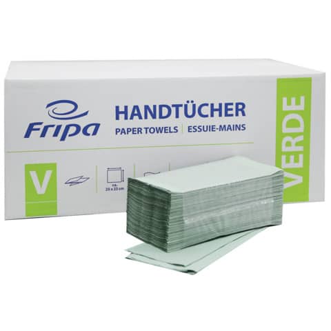 Falthandtuch Verde, 1-lagig, 5000 Stück, grün FRIPA 4021101