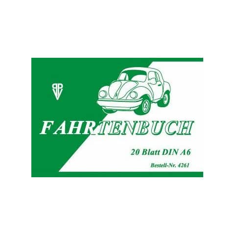 Fahrtenbuch A6 20 Blatt PVP 4261