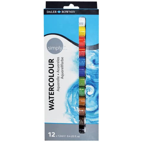 Aquarellfarben Simply 12ml 12er-Set  /86670041 DALER ROWNEY D134500100