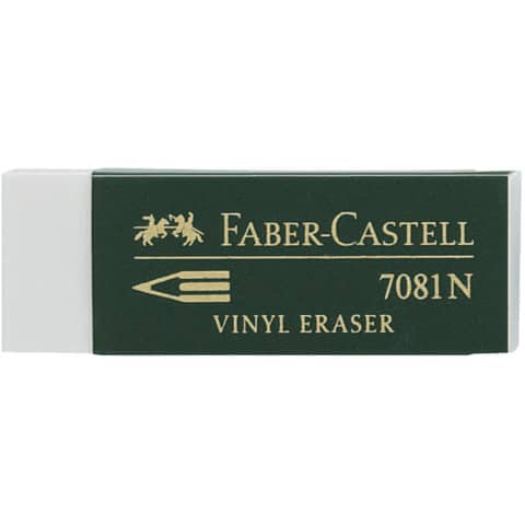 Radierer Vinyl Eraser 7081N, weiß FABER CASTELL 188121