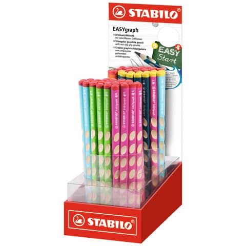 Bleistift EASYgraph, 60 Stück, gemischt STABILO D320/60-5