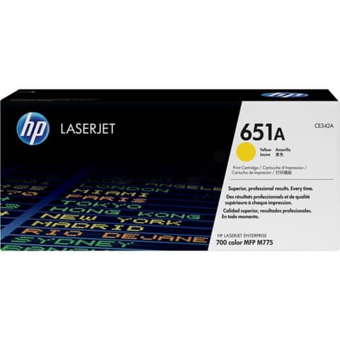 Lasertoner Nr. 651A gelb HP CE342A