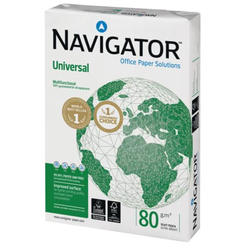 Kopierpapier Universal, A3, 80g/m², 500 Blatt, weiß NAVIGATOR N80A3