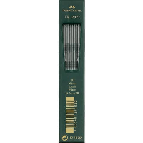 Fallmine TK® 9071 2B, 2mm, 10 Stück, schwarz FABER CASTELL 127102