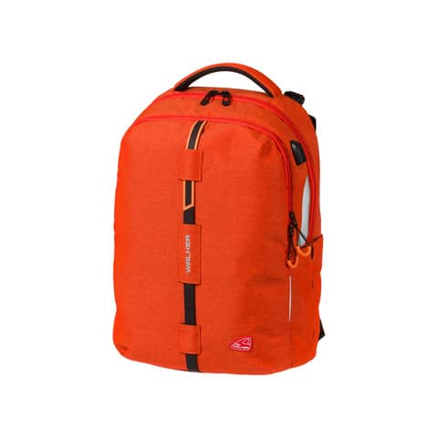 Schulrucksack Wizzard Elite, 46x32x23cm, 34L, red melange WALKER 42113-151