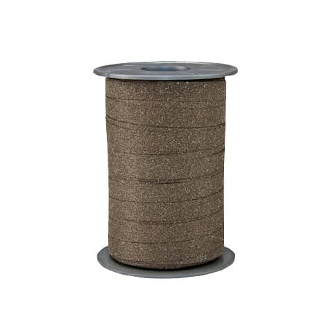 Ringelband Glitter, 10mmx100m, braun  18509-523