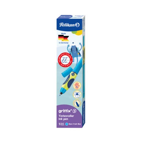 Tintenroller griffix® links neon fresh blue PELIKAN 400191572