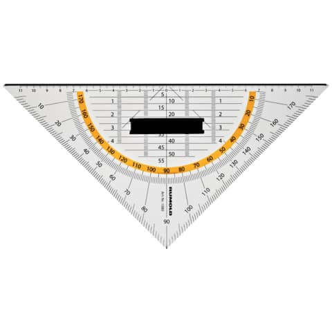 Geometriedreieck mit Schneidekante, 25cm RUMOLD 1080