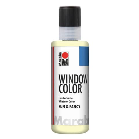 Fensterfarbe Fun&Fancy, 80ml, nachtleuchtgelb MARABU 04060 004 872