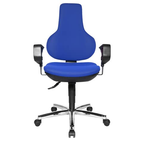 Drehstuhl mit Armlehnen blau TOPSTAR EPO29X BC6