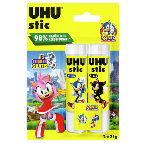 Klebestift Sonic BTS 2025, 2x21g, gelb UHU 7006051 / 9000332