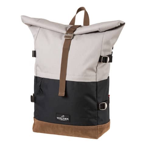 Schulrucksack Roll up two, 45-64x29x17cm, 23-30L, light grey/anthrazit WALKER 42156-265