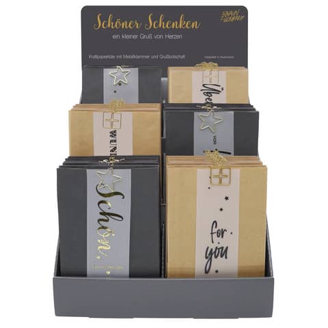 Geschenktragetasche Weihnachten, 12x18x6cm, sortiert  4594-0099/PBS