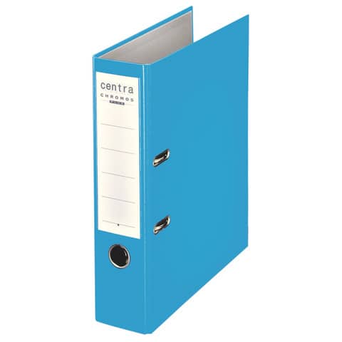Ordner Plastik Chromos, mit Schlitzen, A4, 80 mm, hellblau CENTRA 230148