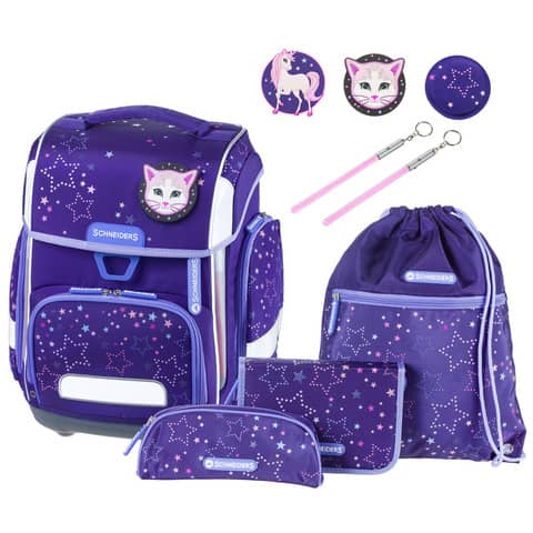 Schultaschenset Cosmic girl violet 9-teilig SCHNEIDERS ERGOLITE 78365-074