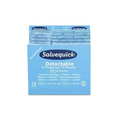 Pflaster Nachfüllpackung, 6x30 Stück, blau SALVEQUICK 51030126