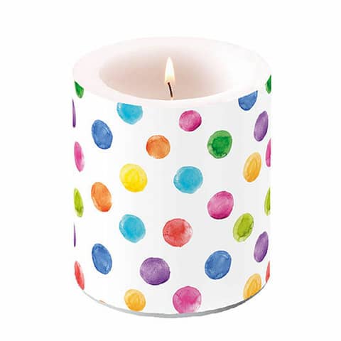 Kerze dots, 10cm AMBIENTE 19319315