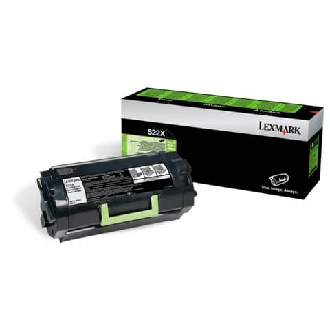 Lasertoner schwarz Return XHY LEXMARK 52D2X0E