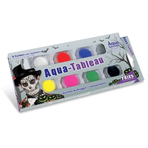 Aquaschminke Halloween, 8 Farben+Pinsel FRIES 3048 5