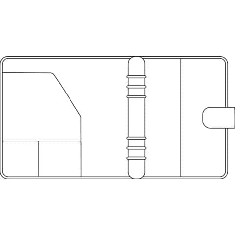 Terminplaner, Compact, Standard: Mit praktischer Verschluss-Lasche, A5, schwarz, genarbt CHRONOPLAN 50172