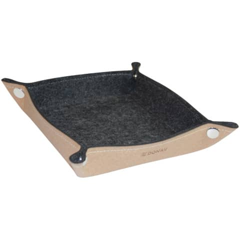 Ablageschale Taschenleerer braun DONAU 2100006-02