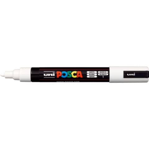 Lackmarker UniPosca, PC-5M, weiß UNI-BALL 182501