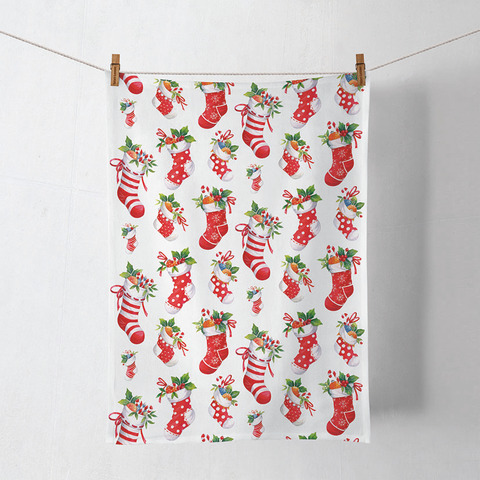 Weihnachts-Geschirrtuch Weihnachtsstrümpfe, 50 x 70 cm AMBIENTE 37820200