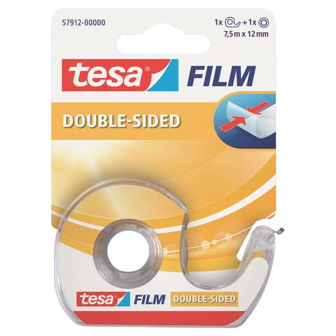 Klebefilm tesafilm® doppelseitig, 7,5m x 12mm inkl. Abroller TESA 57912-00000-02