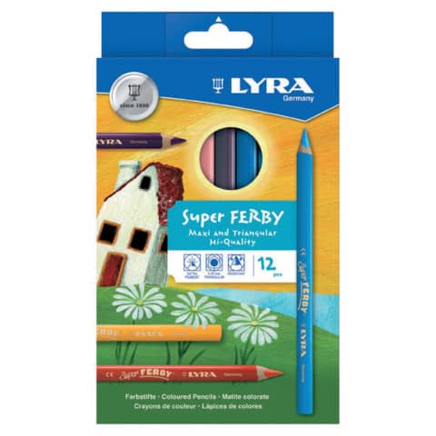 Farbstift Super FERBY Kartonetui K12 basic LYRA 3721120